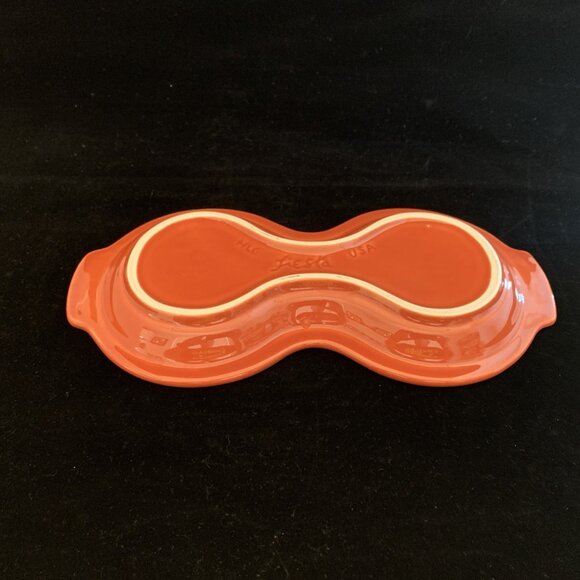 Fiesta Cinnabar Sugar Creamer Tray Underplate Fiestaware Home Laughlin HLC USA - Picture 5 of 8